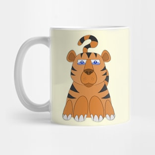 A nice and curious tiger Mug